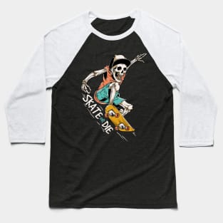 skateboard illustration Baseball T-Shirt